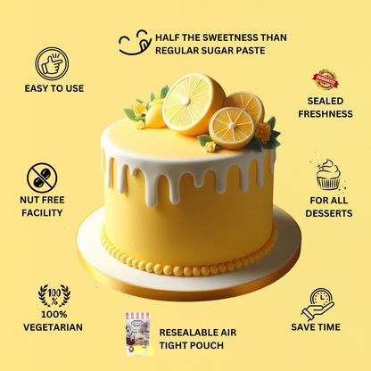 Confect Lemon Yellow Fondant | Edible Sugarpaste