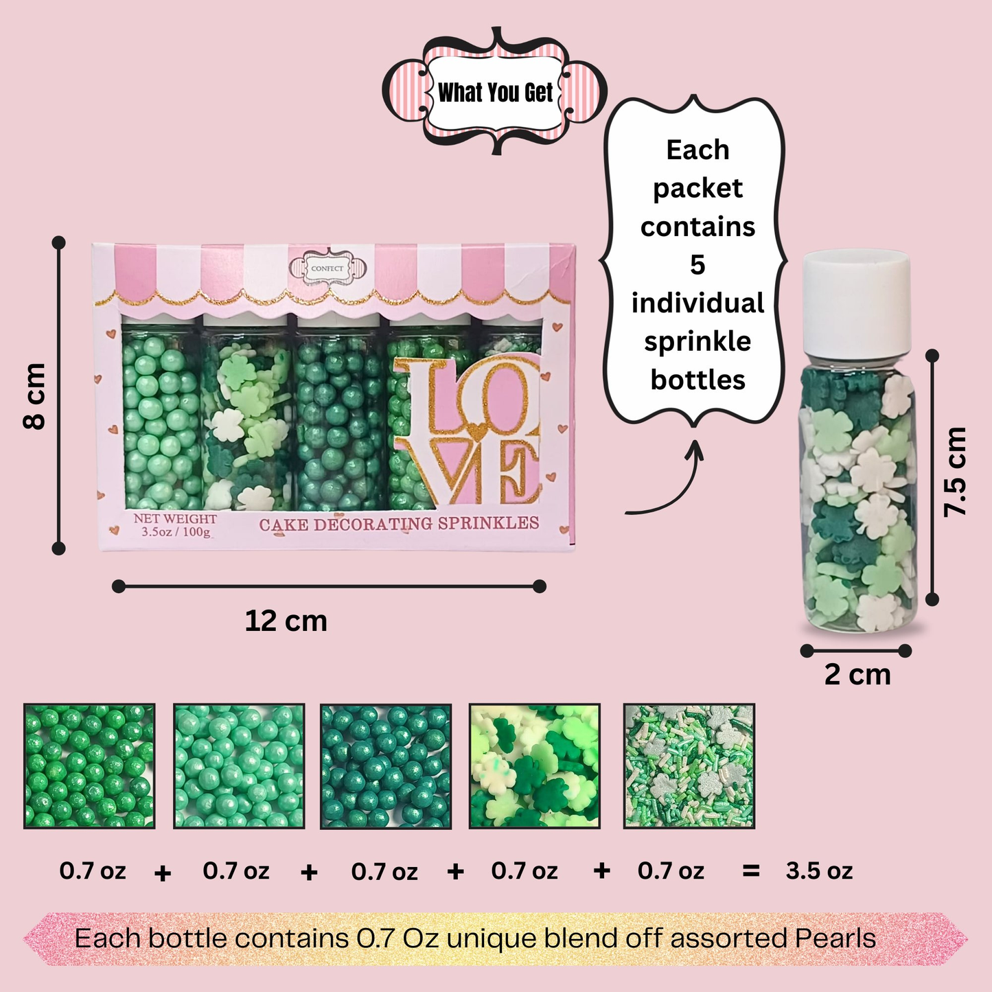 Confect St. Patrick's Sprinkles Multipack 7