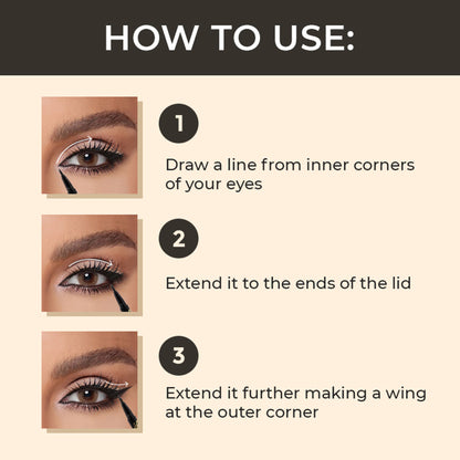 Matt look Perfect Stay Style Muse Eyeliner 24 Hours - Jet Black