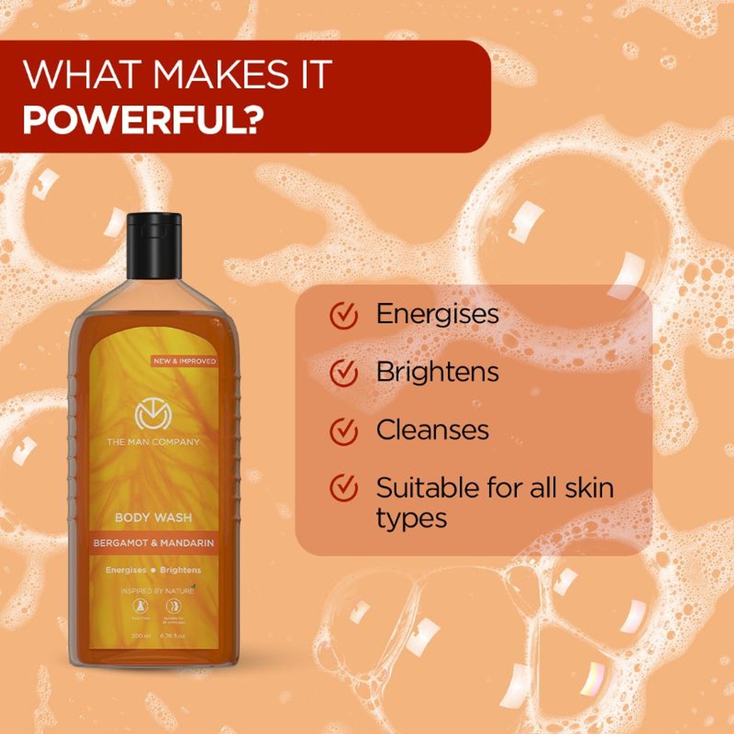 The Man Company Bergamot & Mandarin Body Wash