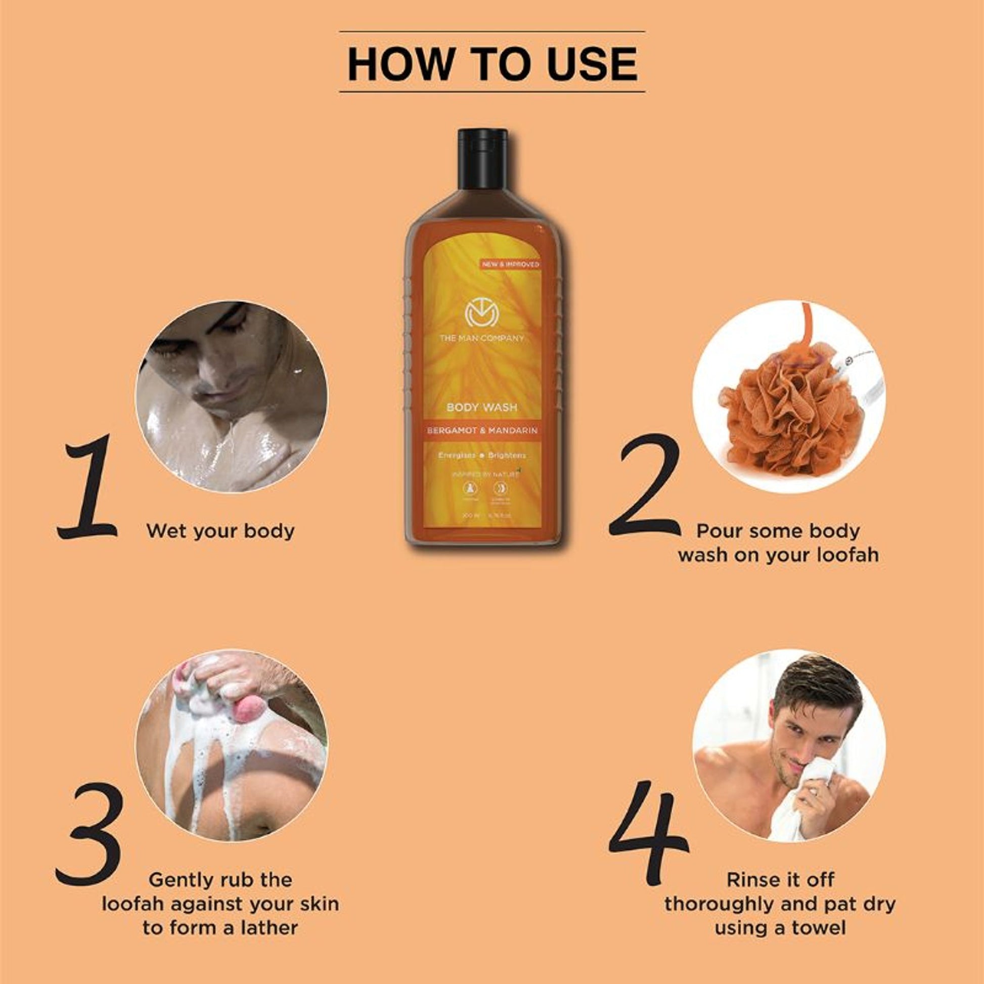 The Man Company Bergamot & Mandarin Body Wash