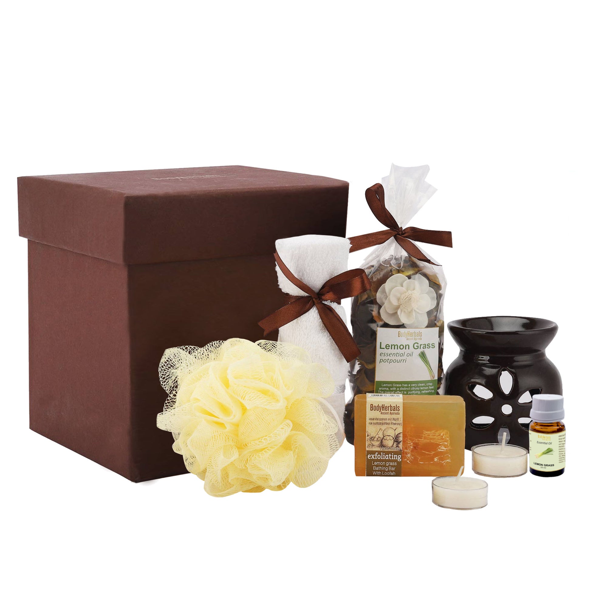 BodyHerbals Lemongrass Soap Spa Set Gift Box - Gift Sets & Combos for Women & Men