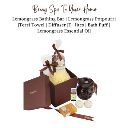 BodyHerbals Lemongrass Soap Spa Set Gift Box - Gift Sets & Combos for Women & Men