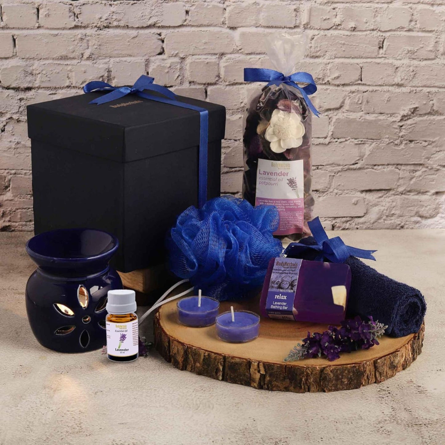 BodyHerbals Lavender Soap Spa Set Gift Box - Gift Sets & Combos for Women & Men