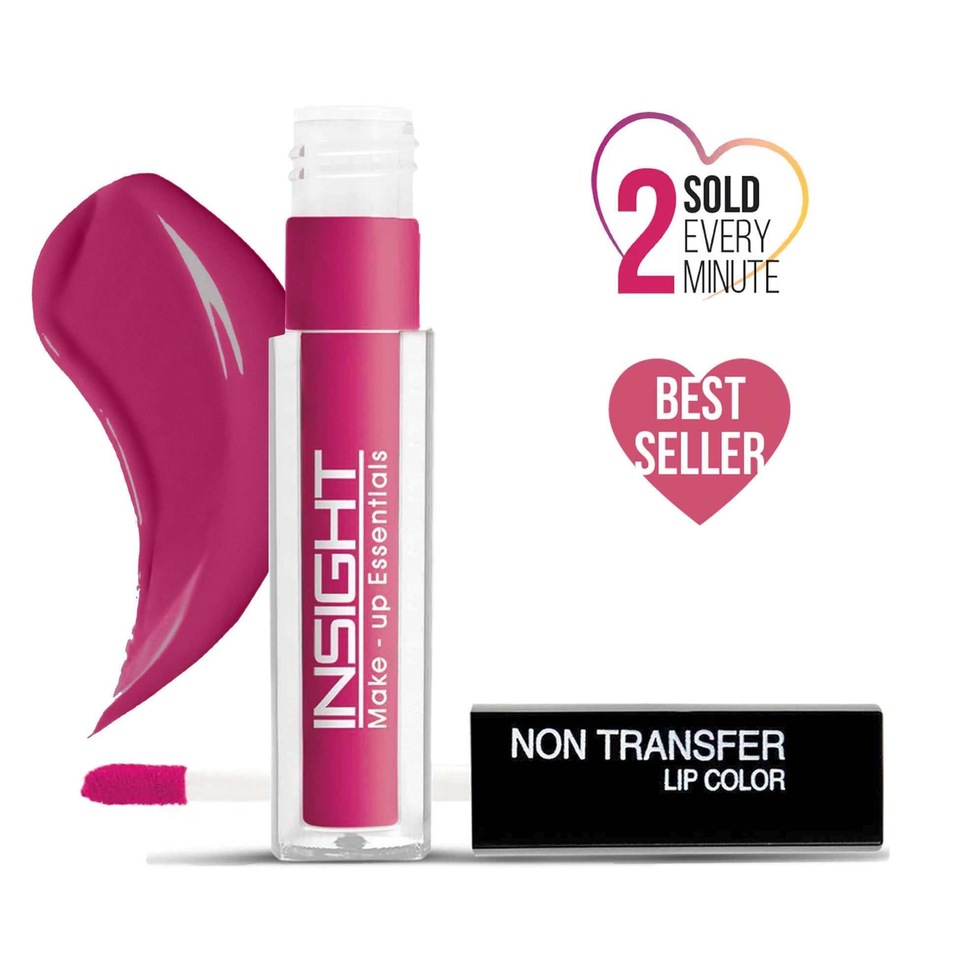 Insight Cosmetics Non-Transfer Lip Color, 12hr Long Lasting Matte Lips, Moisturizing & Light Weight - 08 Coral Dream