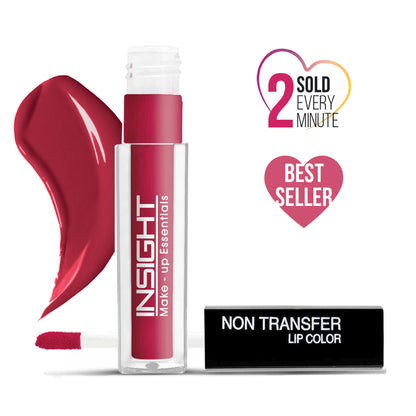 Insight Cosmetics Non-Transfer Lip Color, 12hr Long Lasting Matte Lips, Moisturizing & Light Weight - 12 Red Room