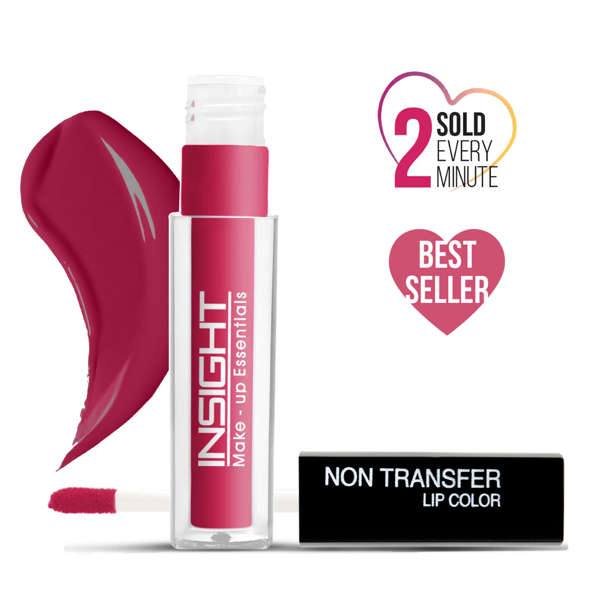 Insight Cosmetics Non-Transfer Lip Color, 12hr Long Lasting Matte Lips, Moisturizing & Light Weight - Sugar Plum