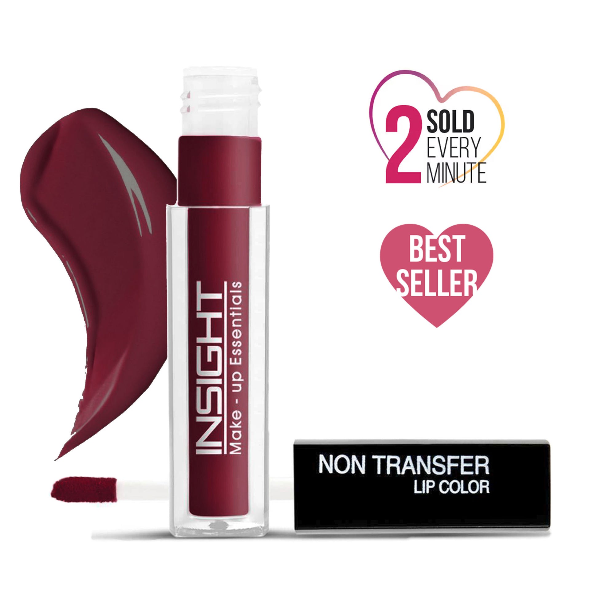 Insight Cosmetics Non-Transfer Lip Color, 12hr Long Lasting Matte Lips, Moisturizing & Light Weight - Dive
