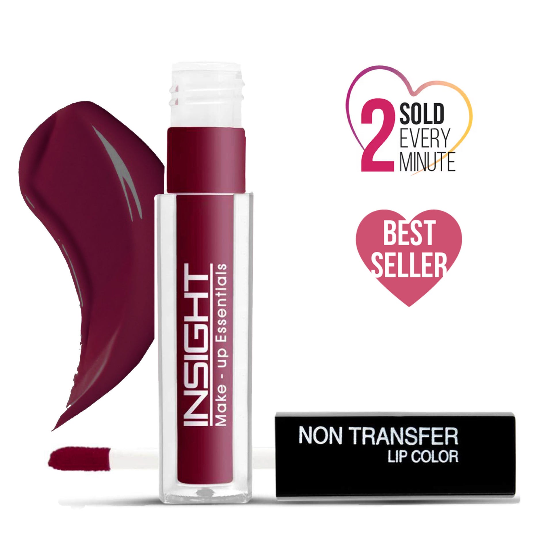Insight Cosmetics Non-Transfer Lip Color, 12hr Long Lasting Matte Lips, Moisturizing & Light Weight - Royal