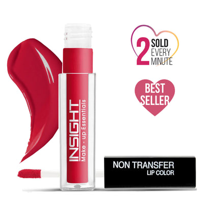 Insight Cosmetics Non-Transfer Lip Color, 12hr Long Lasting Matte Lips, Moisturizing & Light Weight - Glam