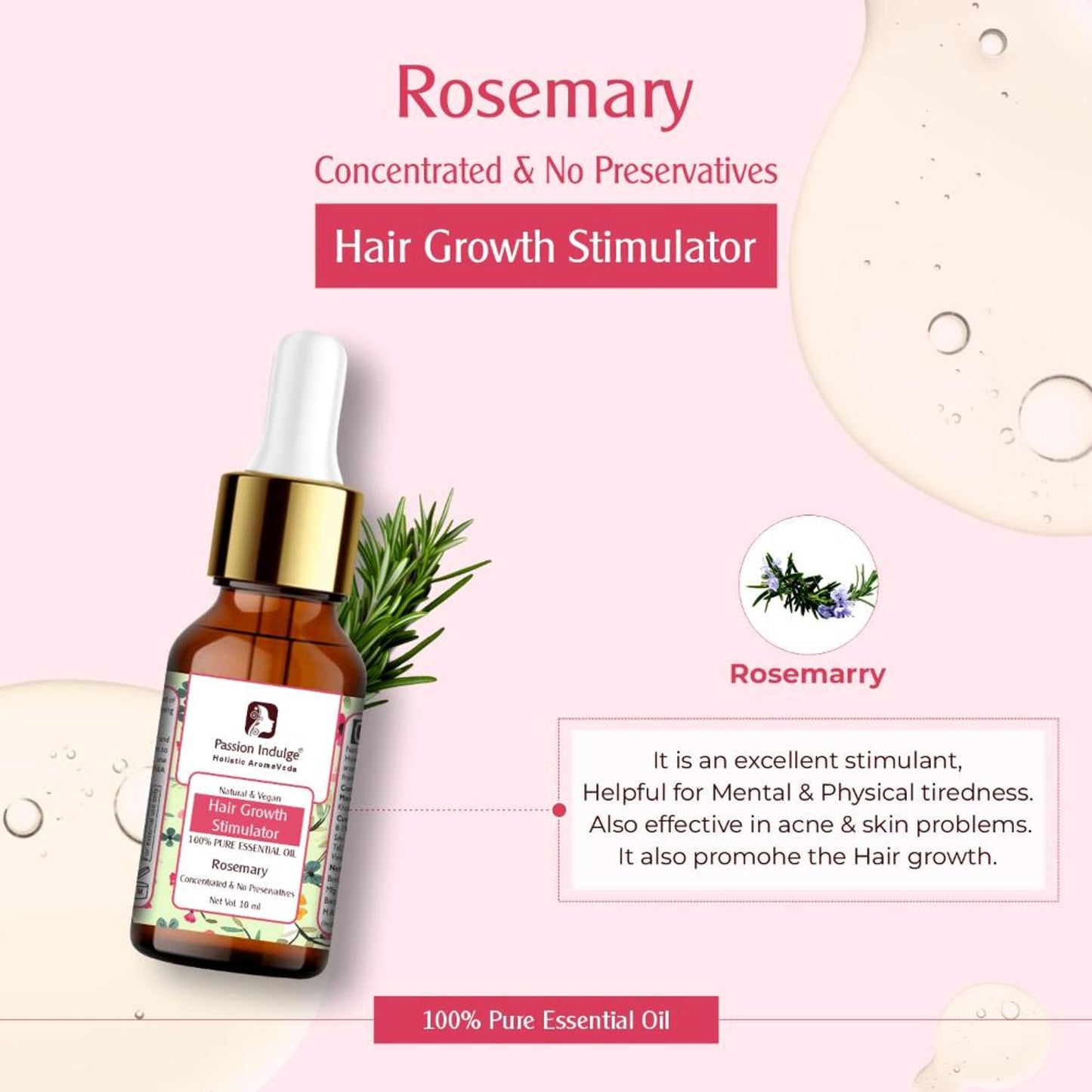 Passion Indulge Rosemary Pure Essential Oil