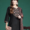 Dhiyona IE Floral Yoke Design Thread Work Kurta With Trousers & Dupatta