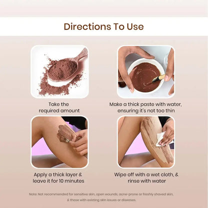 The Wellness Shop Chocolate Hair Removal Powder - Indyancart