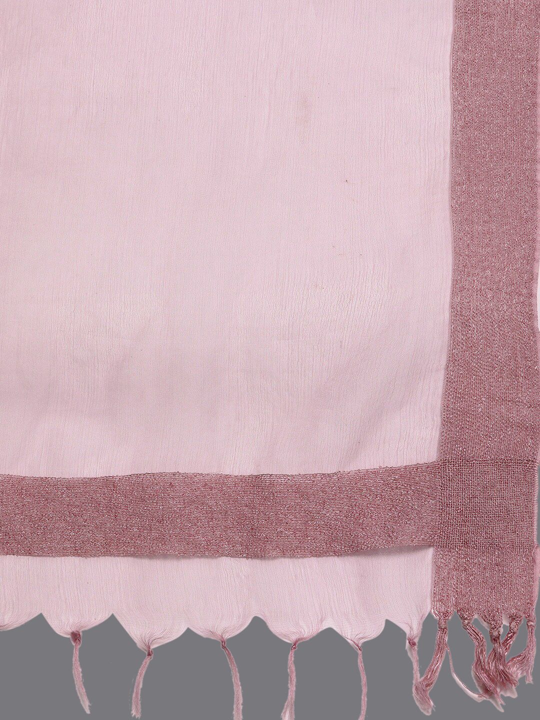 Indyancart VA Women'sGeometric Embroidered A-Line Kurta with Palazzos & With Dupatta