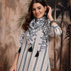 Dhiyona SN Women's Striped Pure Cotton Kurta With Palazzos & Dupatta