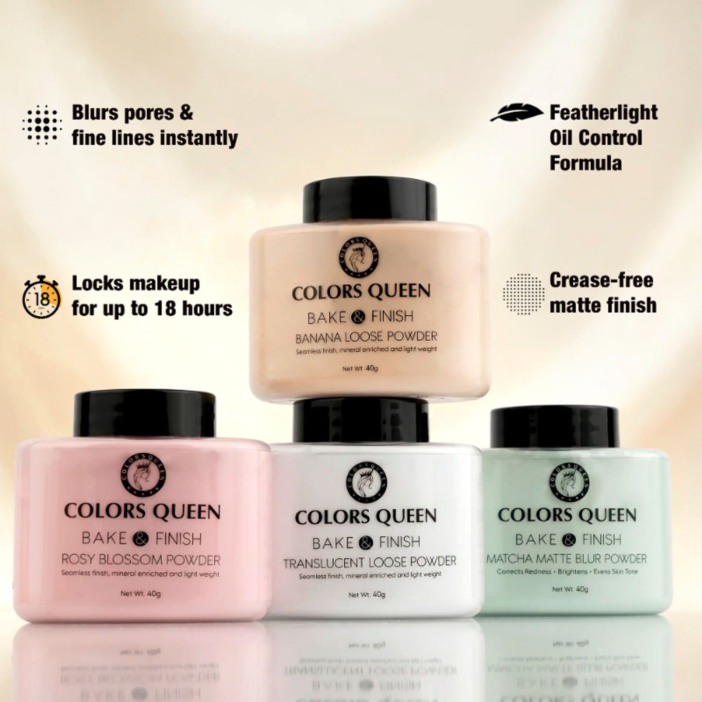 Colors Queen Bake & Finishing Loose Powder - 02 Translucent
