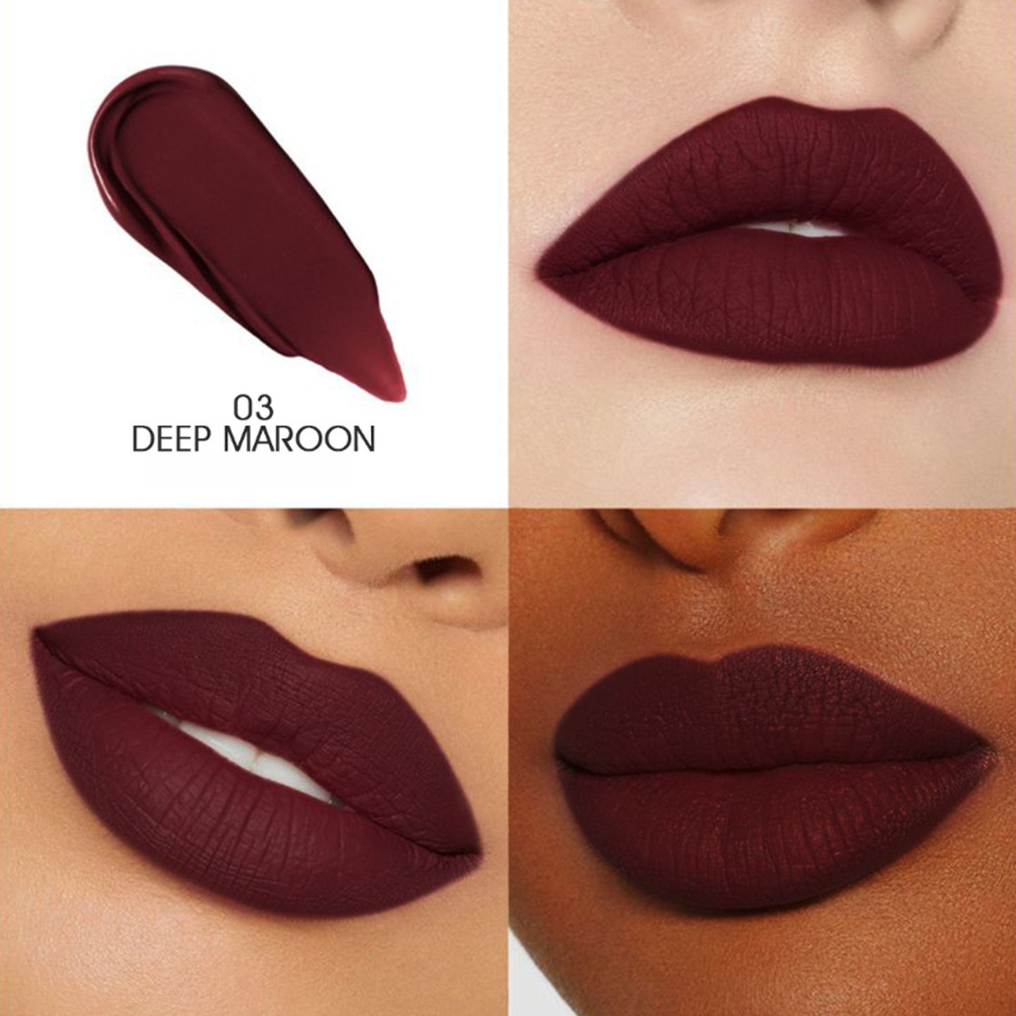 Colors Queen Totally Matte Liquid Lipstick - Deep Maroon