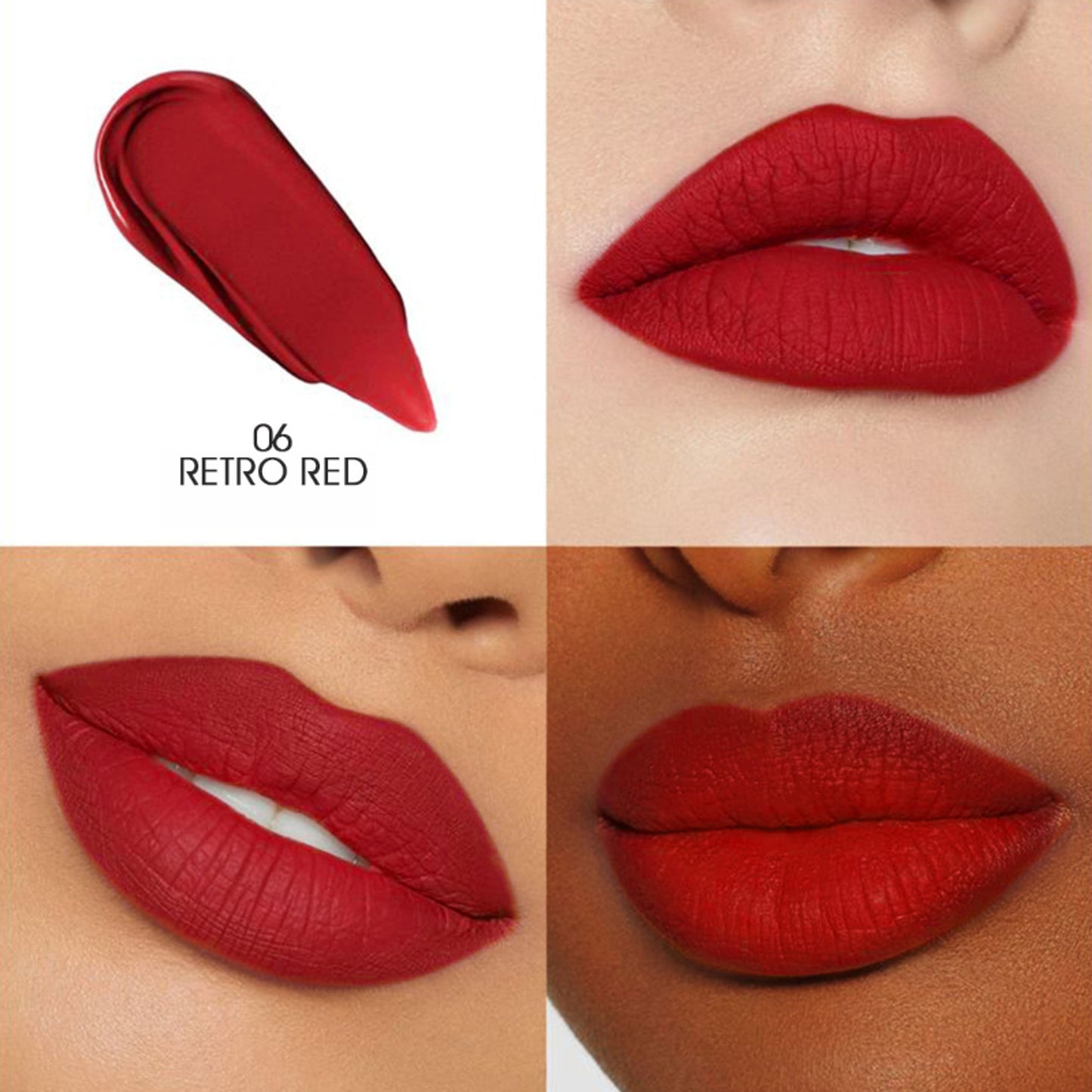 Colors Queen Totally Matte Liquid Lipstick - Retro Red