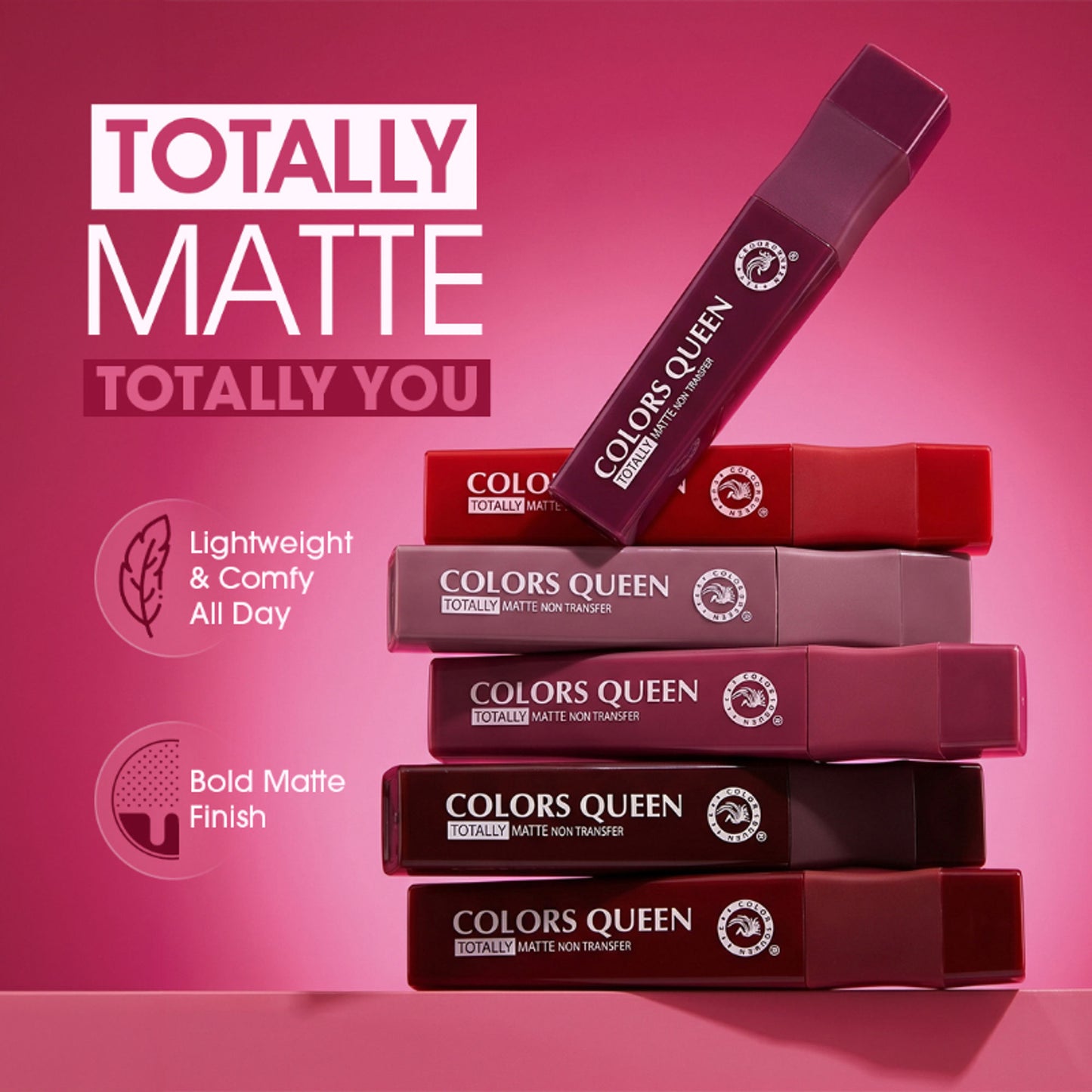 Colors Queen Totally Matte Liquid Lipstick - Fall In Love