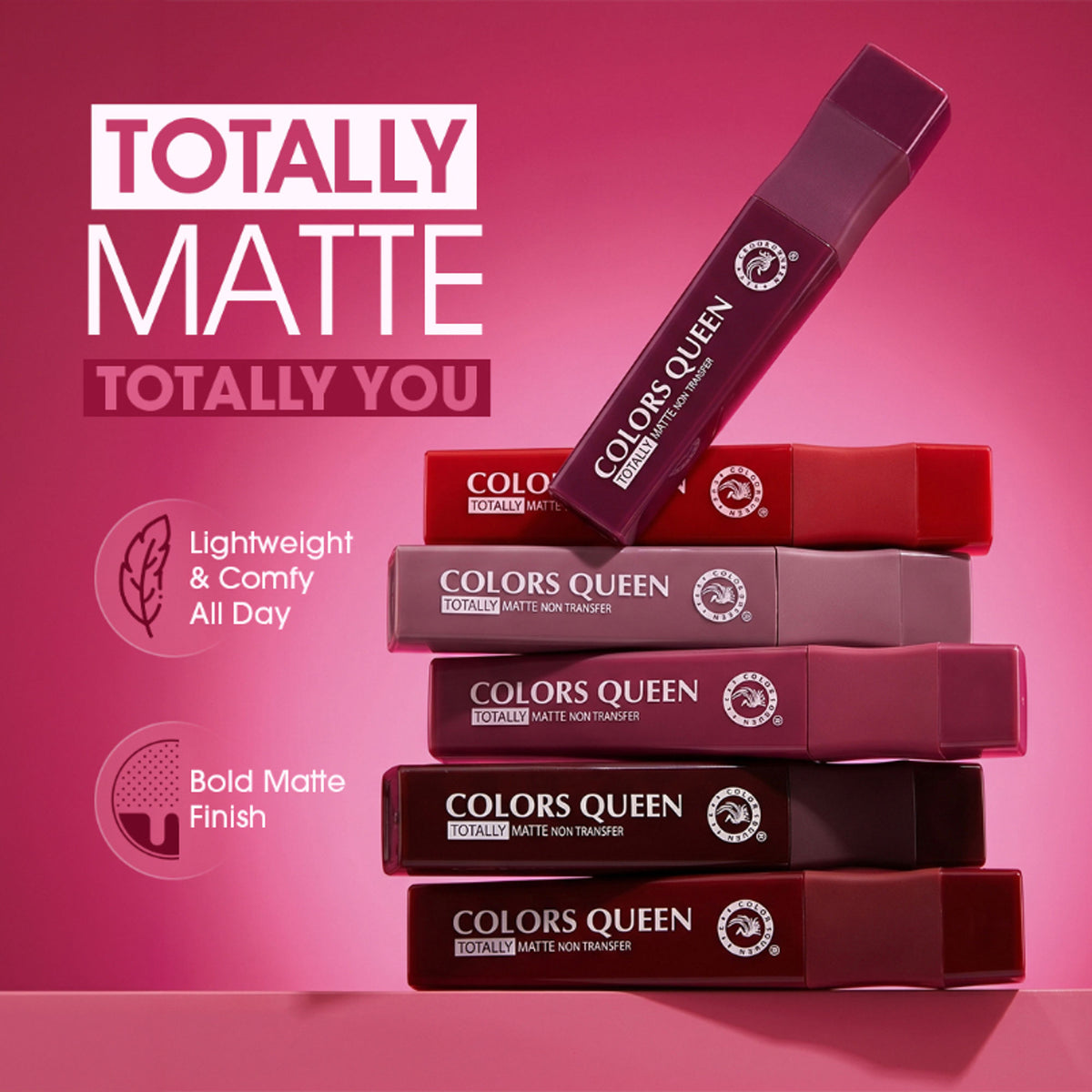 Colors Queen Totally Matte Liquid Lipstick - Very Me