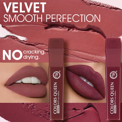 Colors Queen Totally Matte Liquid Lipstick - Nude Show