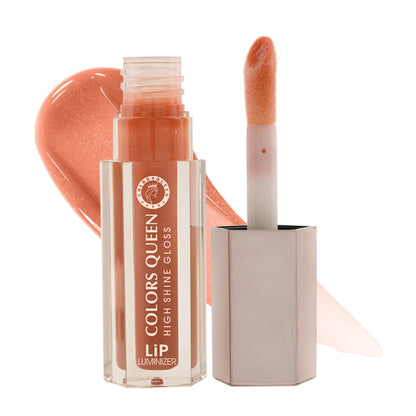 Colors Queen Lip Luminizer High Shine Lip Gloss Enriched with Shea Butter - Peach Me