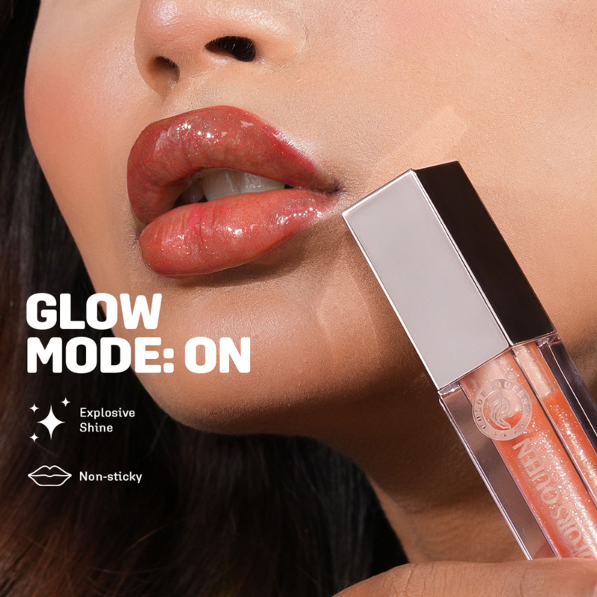 Colors Queen Lip Luminizer High Shine Lip Gloss Enriched with Shea Butter - Brown Sugar