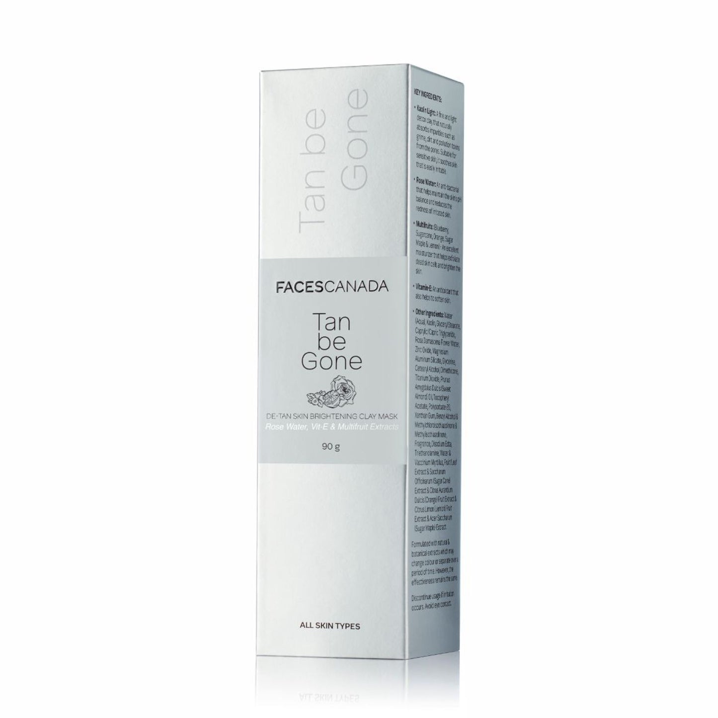 Faces Canada Tan Be Gone De Tan Skin Brightening Clay Mask