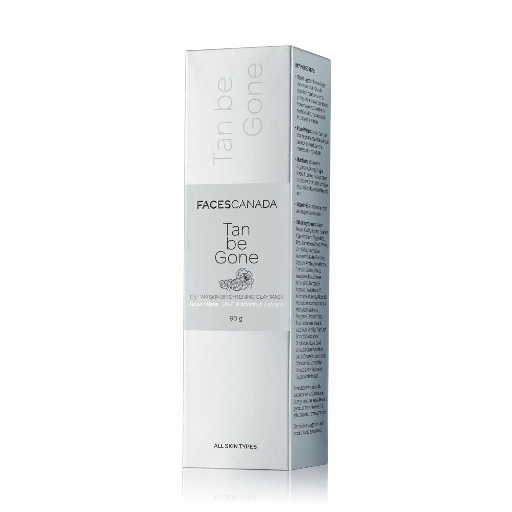 Faces Canada Tan Be Gone De Tan Skin Brightening Clay Mask