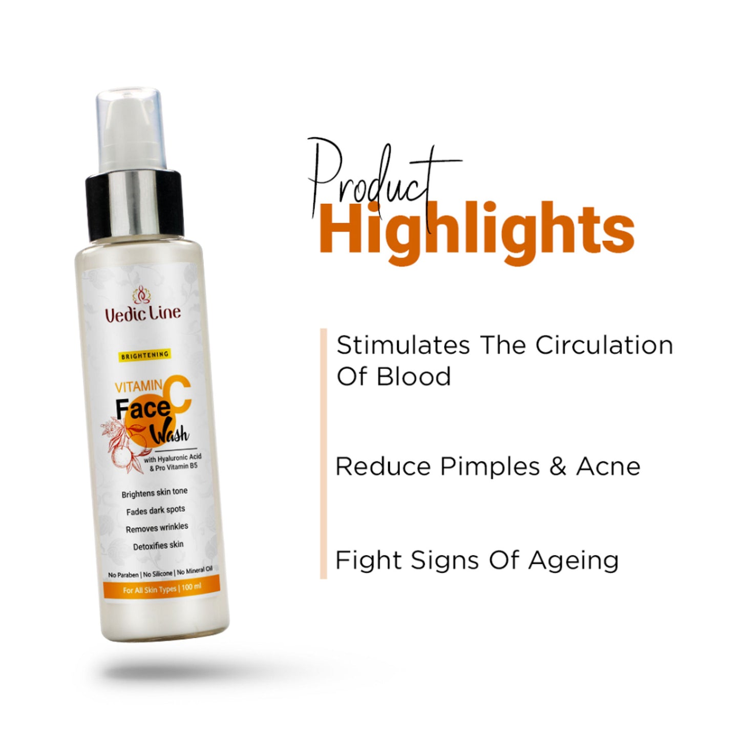 Vedic Line Brightening Vitamin C Face Wash