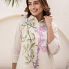 Dhiyona IE Women Floral Printed Regular Pure Cotton A-Line Kurta with Trousers
