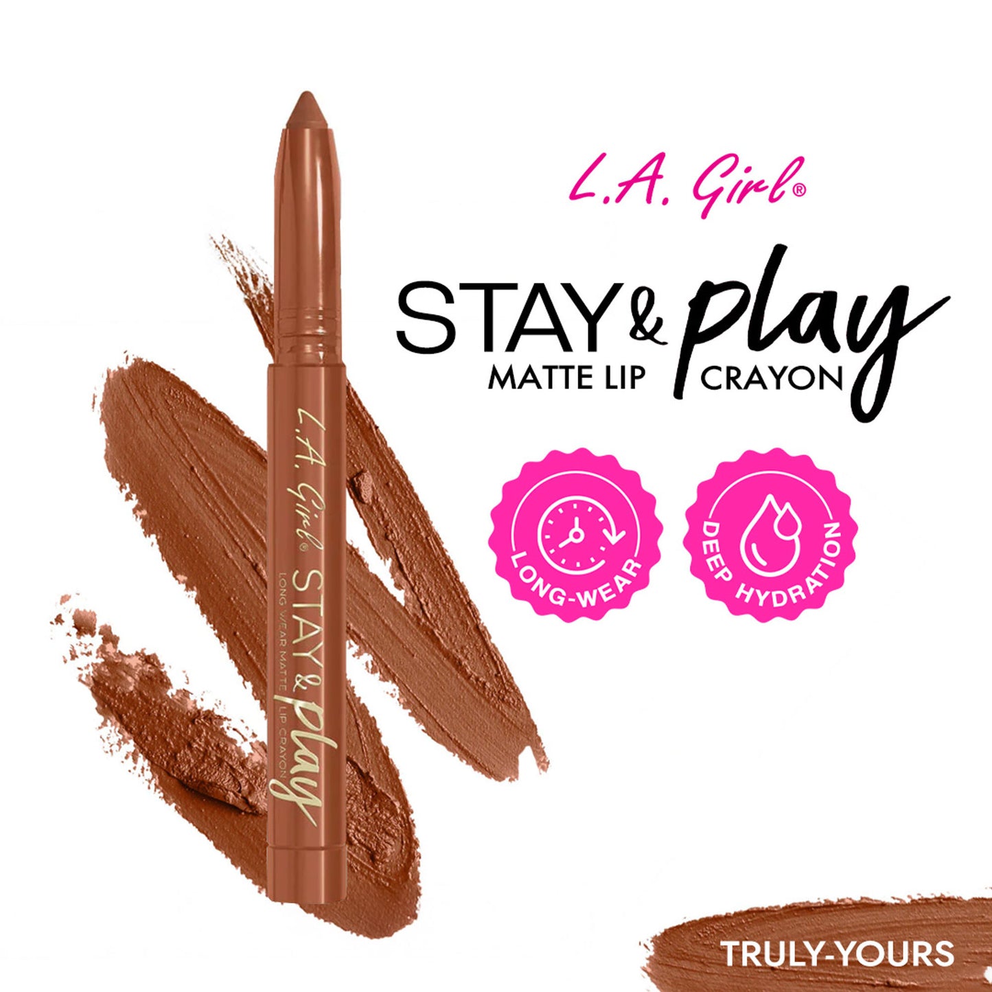 L.A. Girl Stay & Play Matte Lip Crayon - Truly Yours