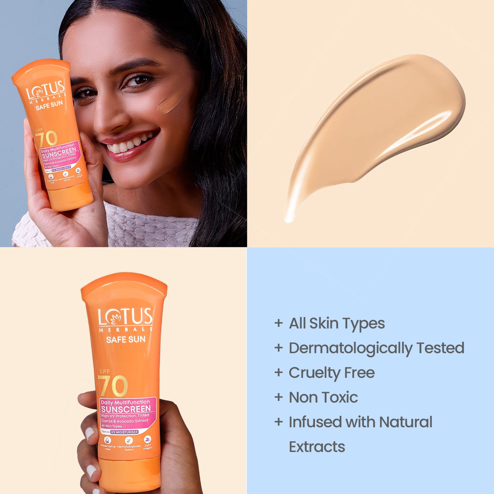 Lotus Herbals Safe Sun Daily Multi-Function Sunscreen SPF 70 PA+++