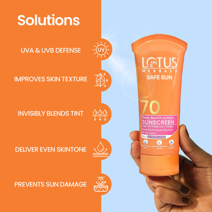Lotus Herbals Safe Sun Daily Multi-Function Sunscreen SPF 70 PA+++