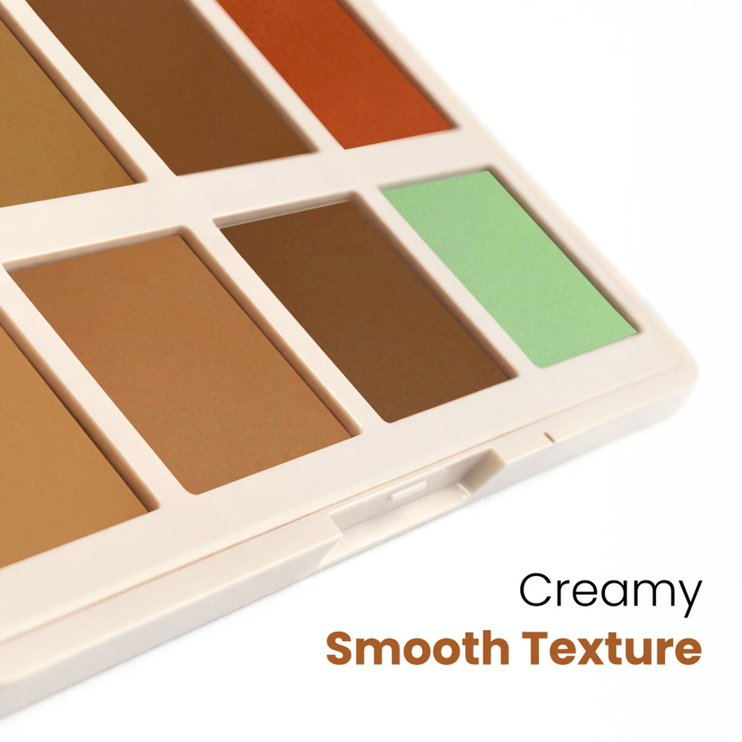 Mila Beauté Perfect Cover Concealer Palette, 8 In 1 Conceal, Correct & Contour - Deep