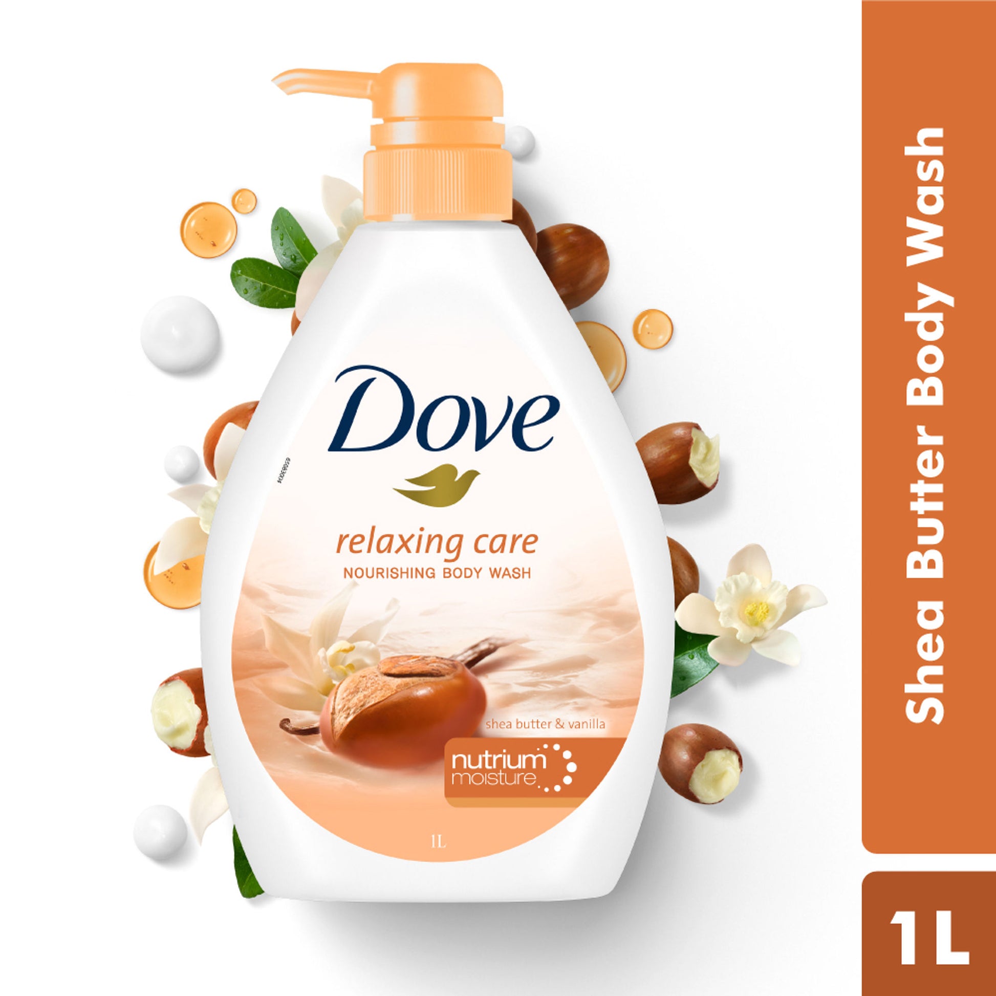 Dove Body Wash - Relaxing Care Shea Butter & Vanilla Nourishing
