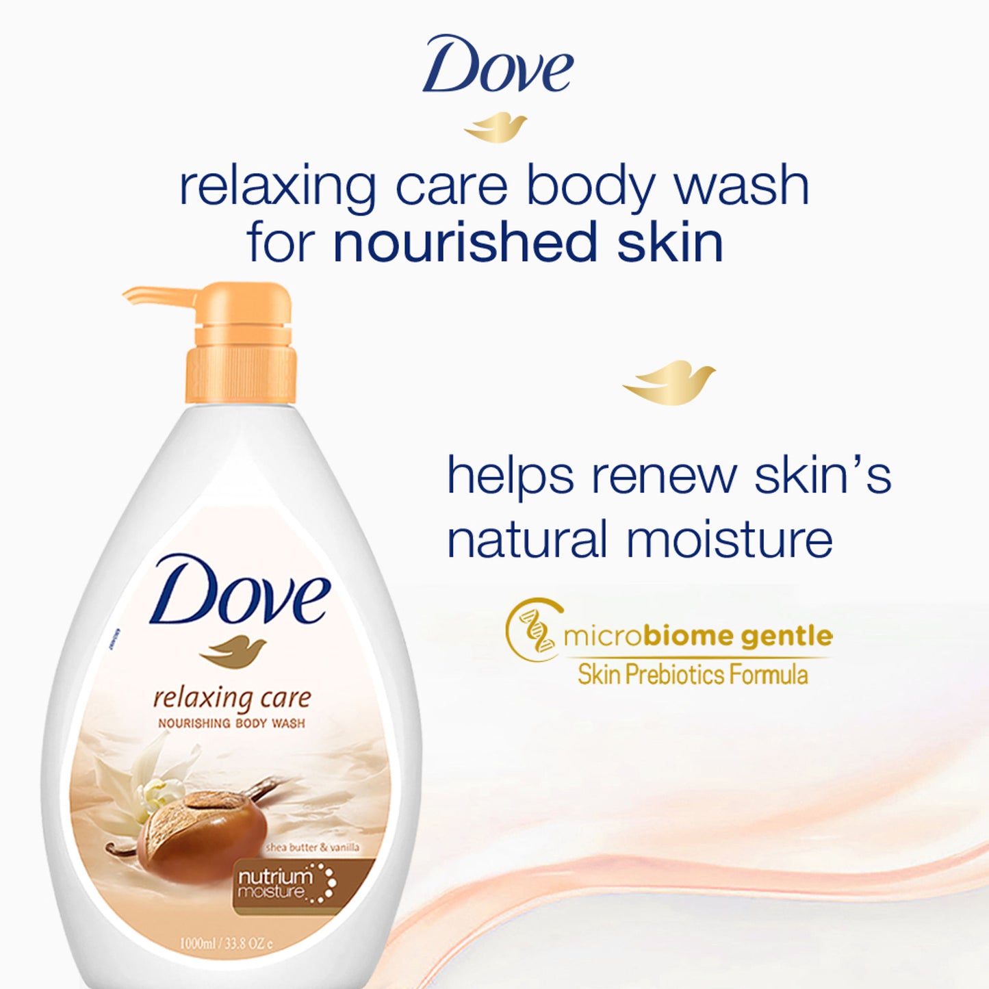 Dove Body Wash - Relaxing Care Shea Butter & Vanilla Nourishing