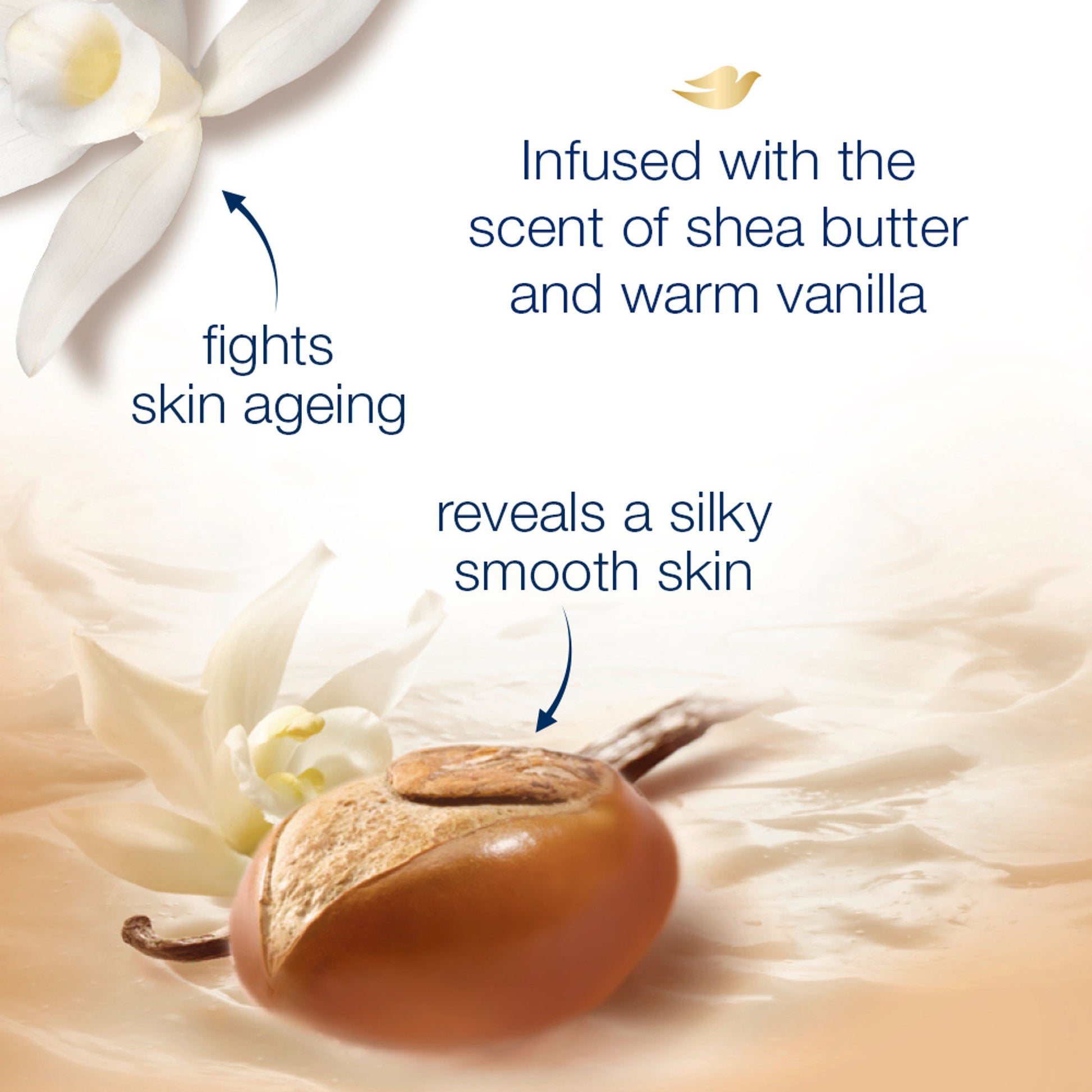 Dove Body Wash - Relaxing Care Shea Butter & Vanilla Nourishing