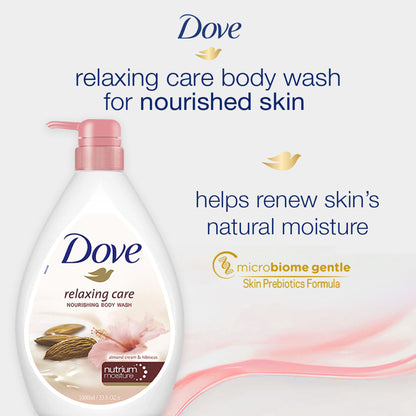 Dove Body Wash - Relaxing Care Almond Cream & Hibiscus Nourishing