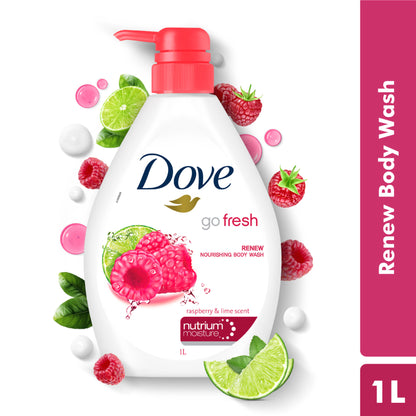 Dove Body Wash - Renew Raspberry & Lime Scent Nourishing