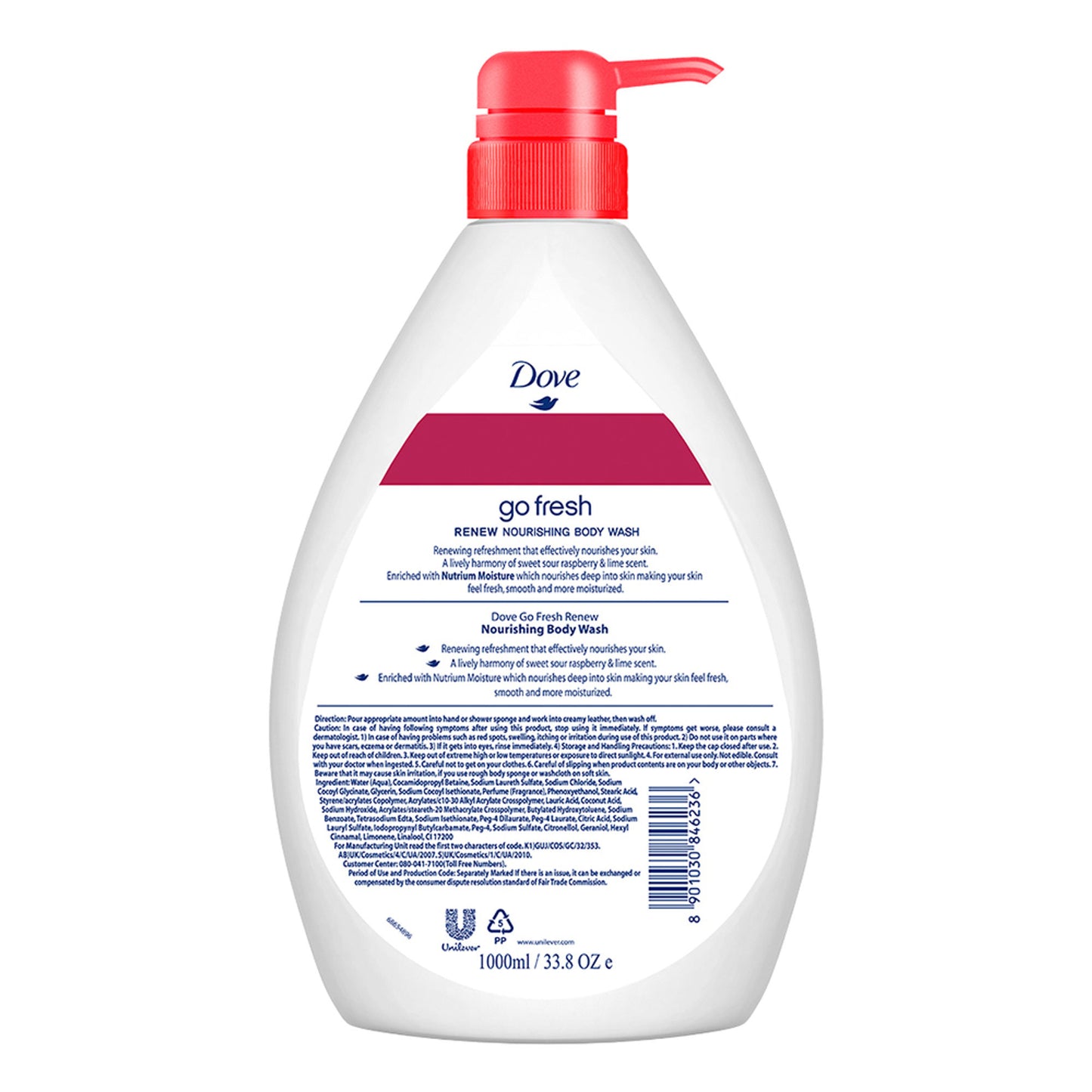 Dove Body Wash - Renew Raspberry & Lime Scent Nourishing