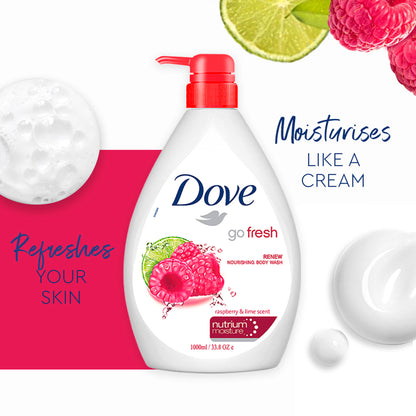 Dove Body Wash - Renew Raspberry & Lime Scent Nourishing