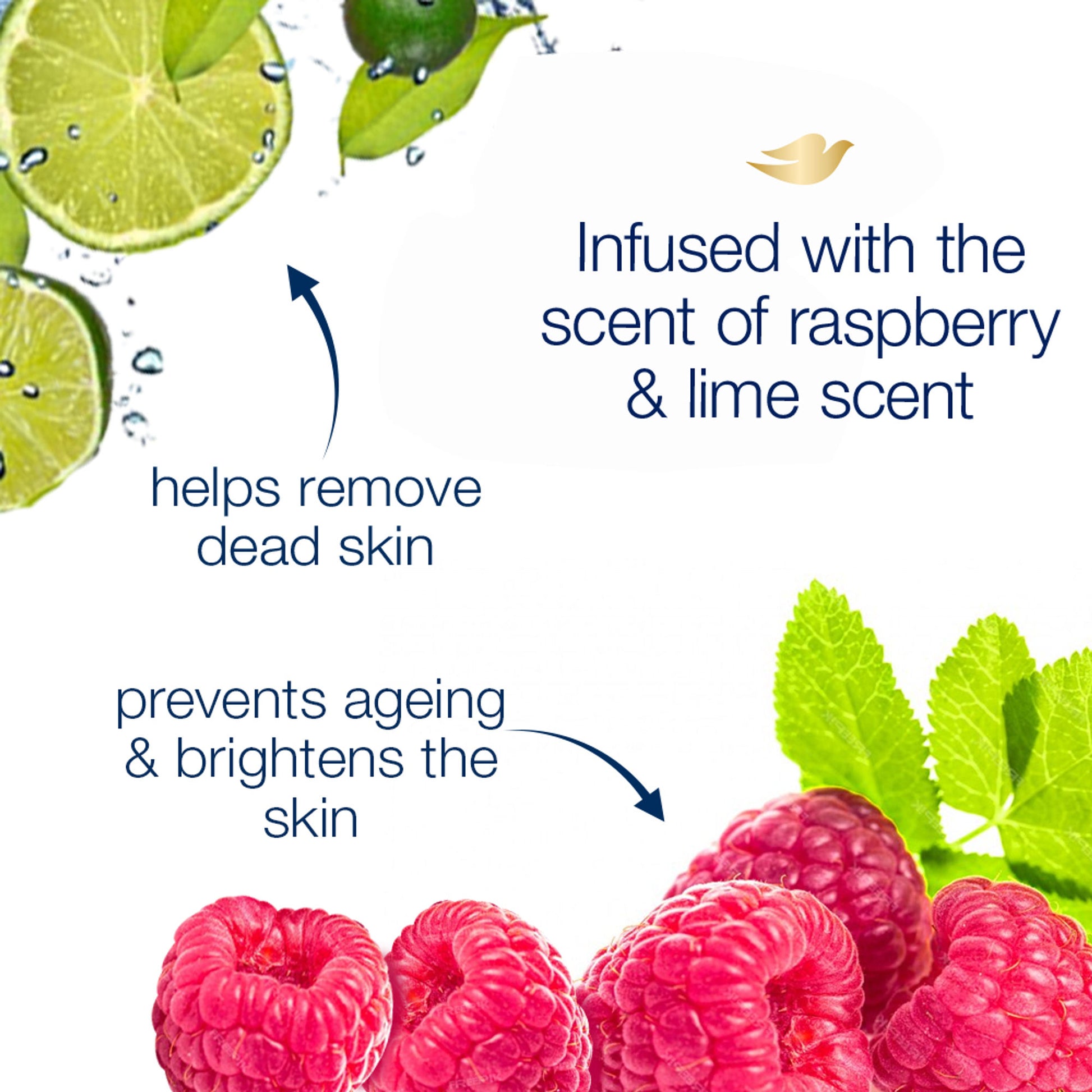 Dove Body Wash - Renew Raspberry & Lime Scent Nourishing
