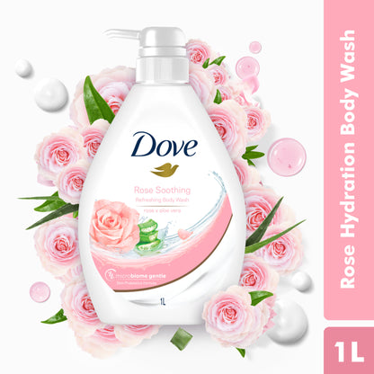 Dove Body Wash- Soothing Rose & Aloe Vera Body