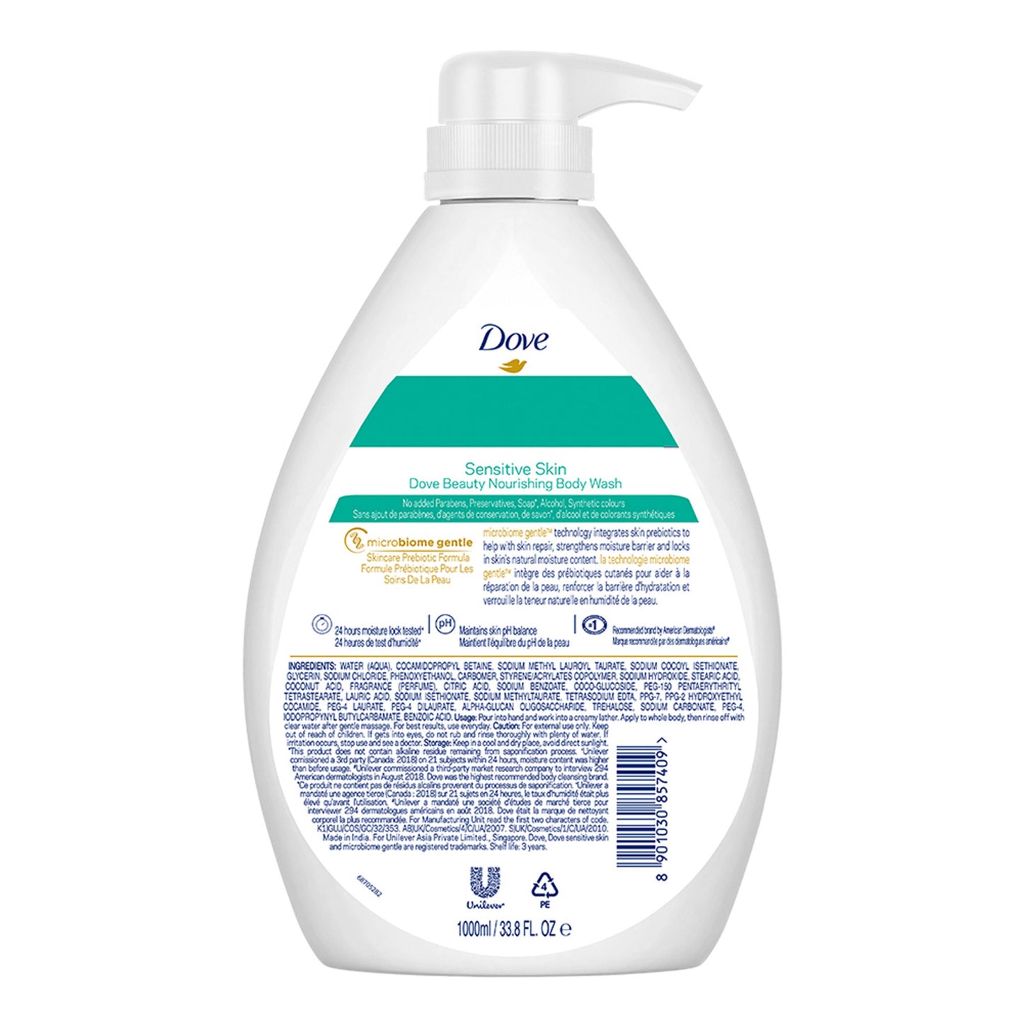 Dovebody Wash - Beauty Nourishing For Sensitive Skin