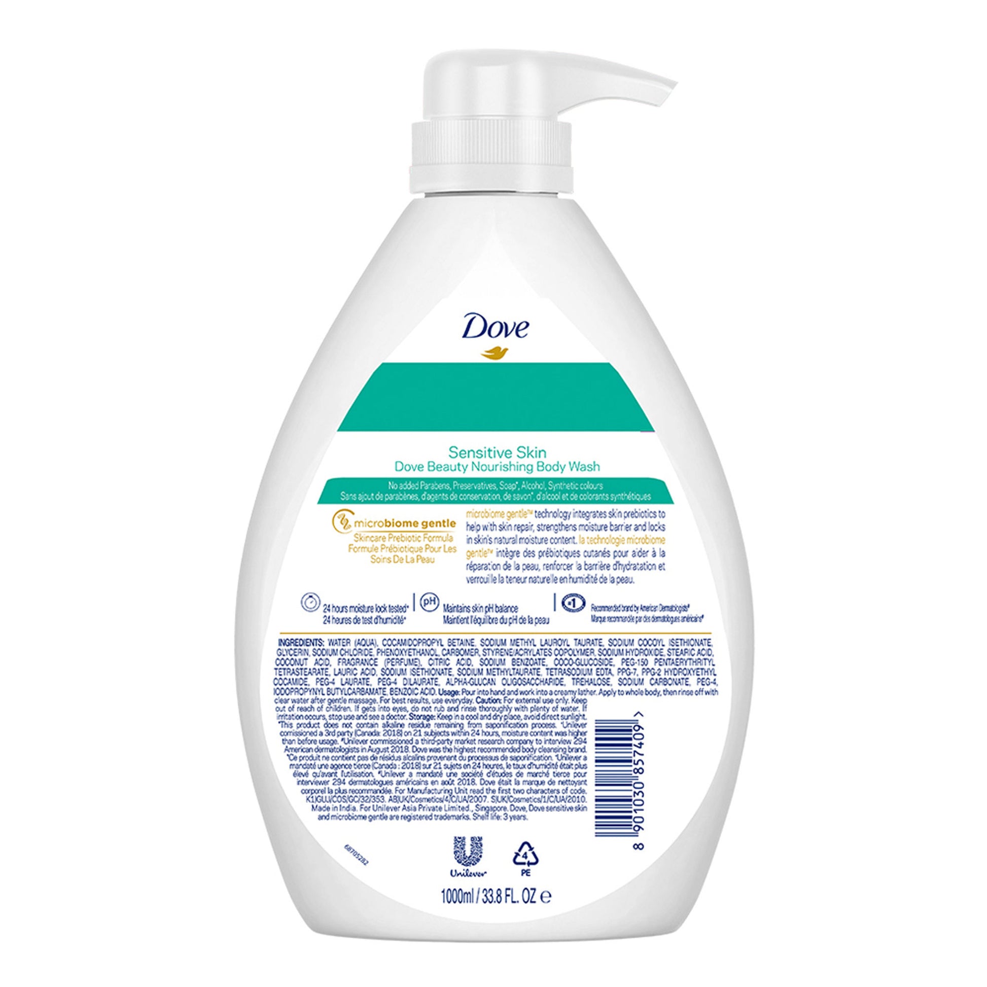 Dovebody Wash - Beauty Nourishing For Sensitive Skin