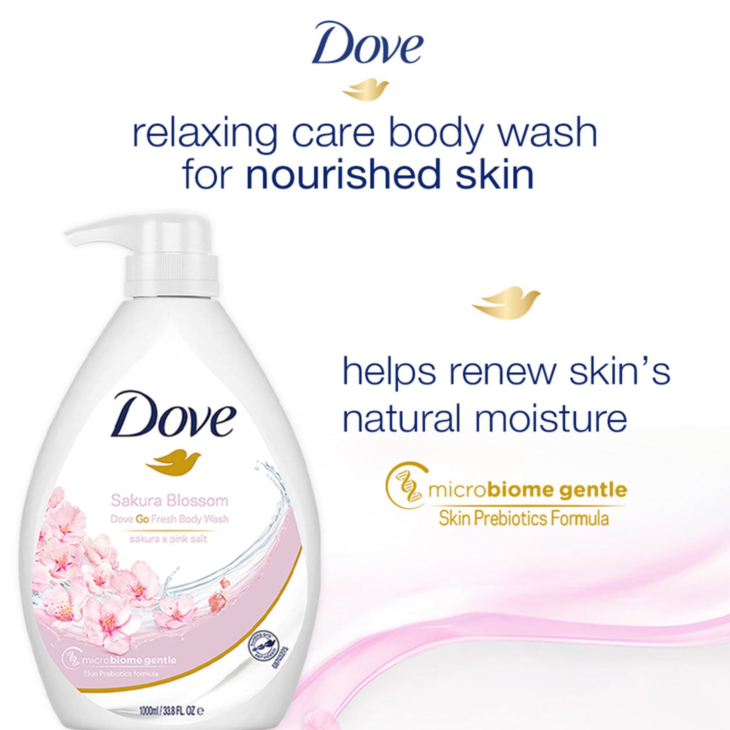 Dove Body Wash - Sakura Blossom Go Fresh