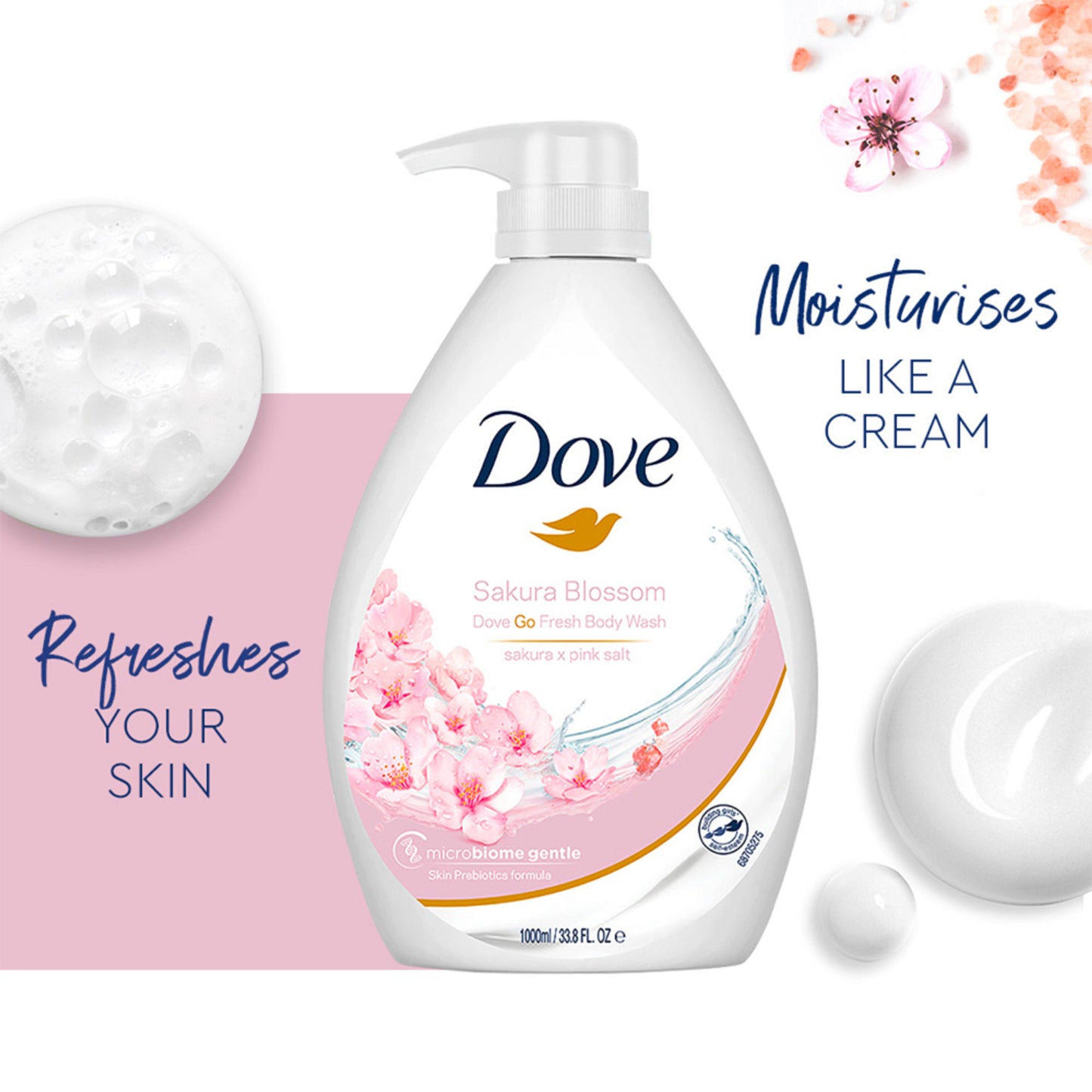 Dove Body Wash - Sakura Blossom Go Fresh