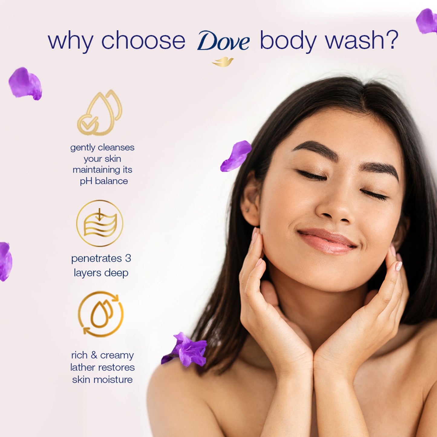 Dove Body Wash - Lavender & Chamomile Go Fresh