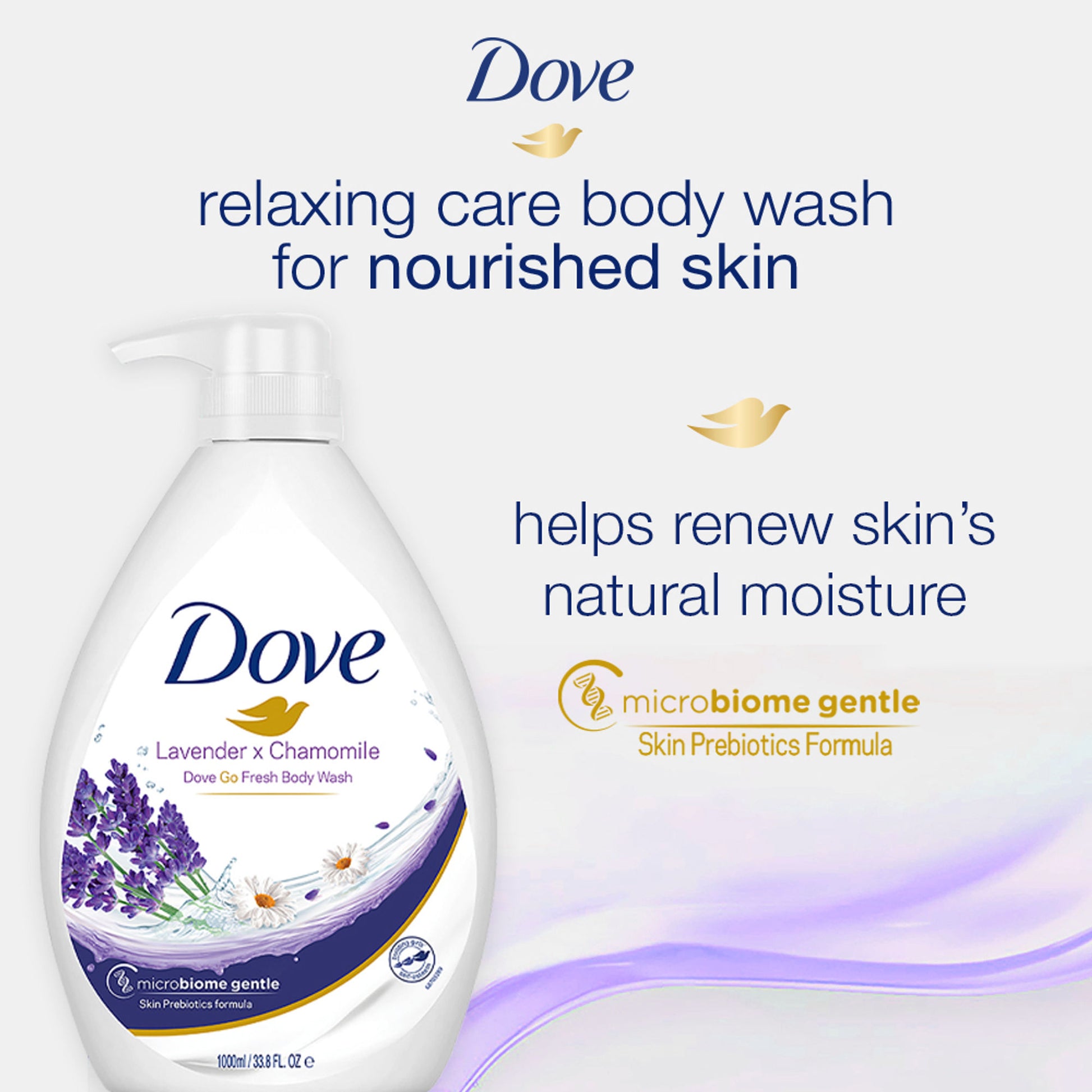 Dove Body Wash - Lavender & Chamomile Go Fresh